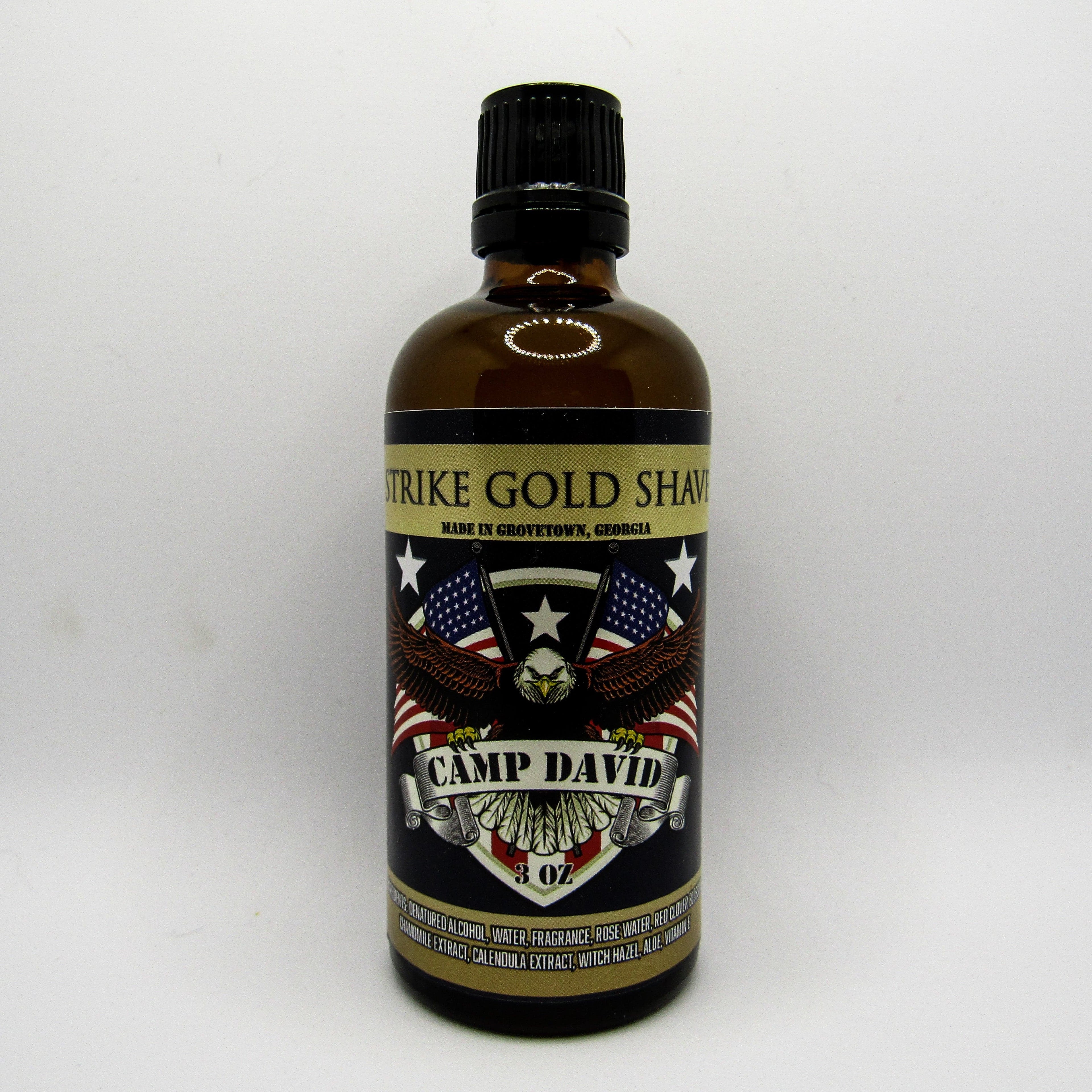 Camp David Aftershave Splash - by Strike Gold Shave